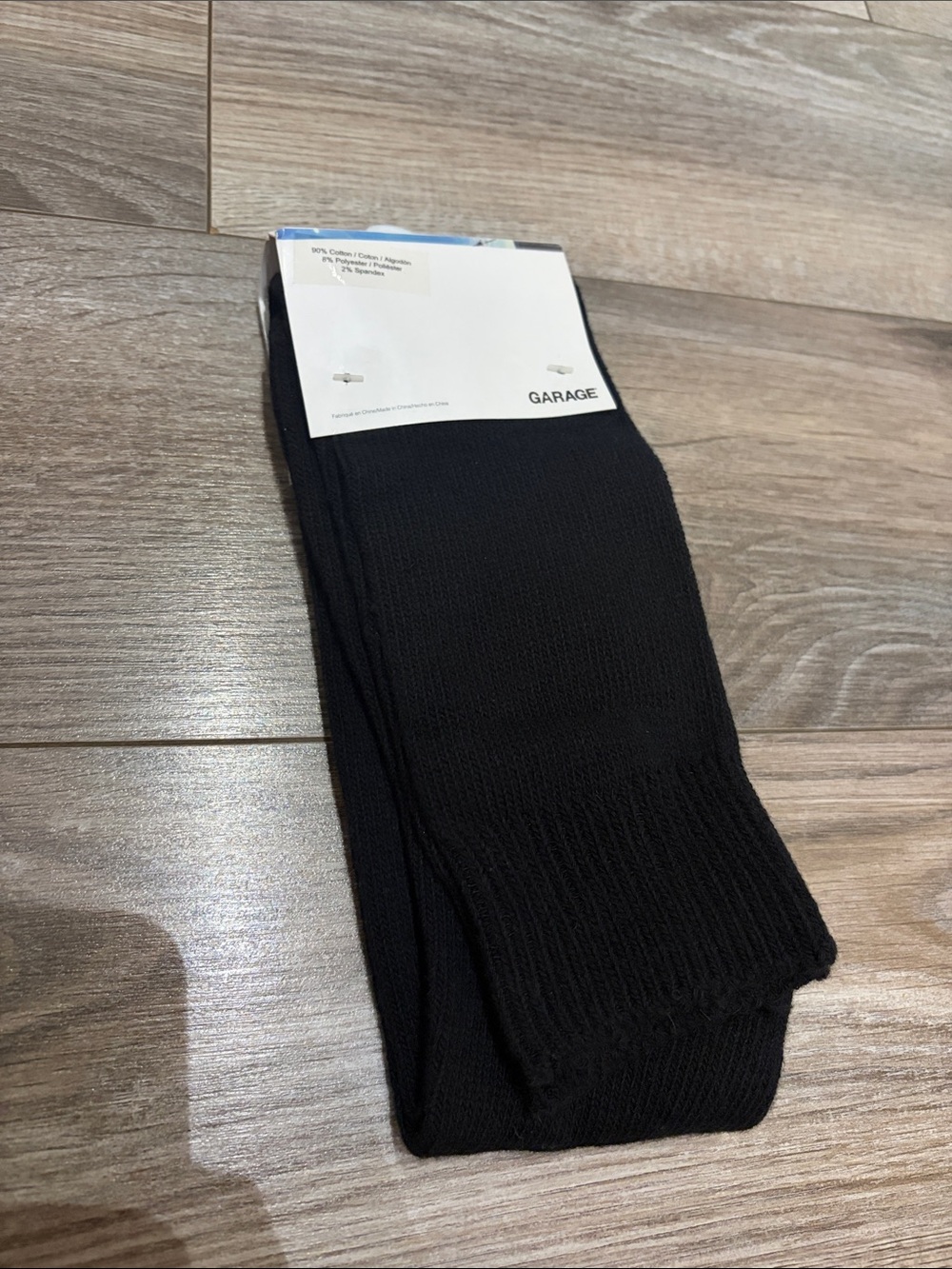$3/ youth knee high Garage black socks